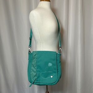 HAIKU AQUA GREEN CROSSBODY BAG WITH ADJUSTABLE STRAP